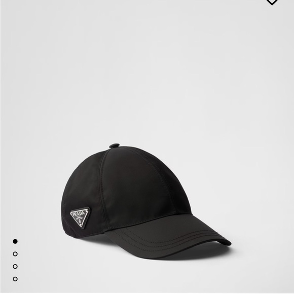 Prada Re Nylon women size L Black Nylon Cap! NWT